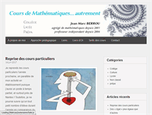 Tablet Screenshot of cours-mathematiques-nantes.com